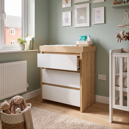 Shefa Kids Changing unit Basic line 880, Elm-white