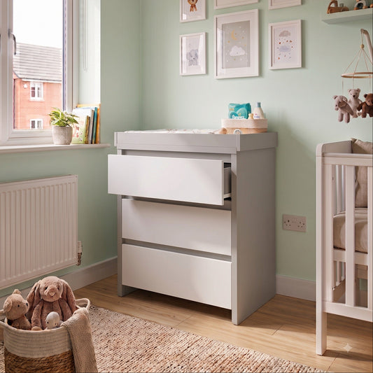 Shefa Kids Changing unit Basic line 880, grey-white