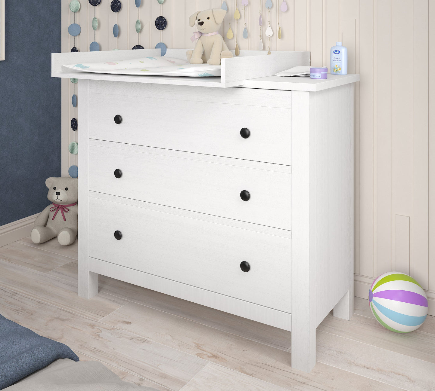 Shefa Kids Changing Top 801 Universal for IKEA Dressers, white