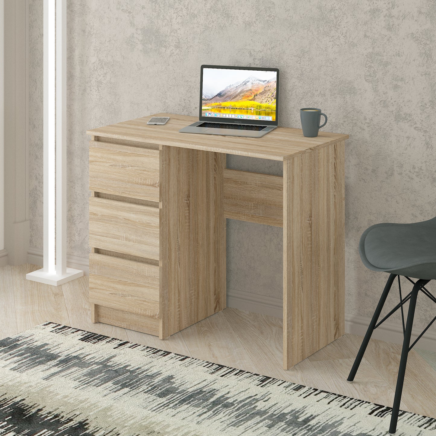 Computer desk Shefa Line Cina Sonoma oak