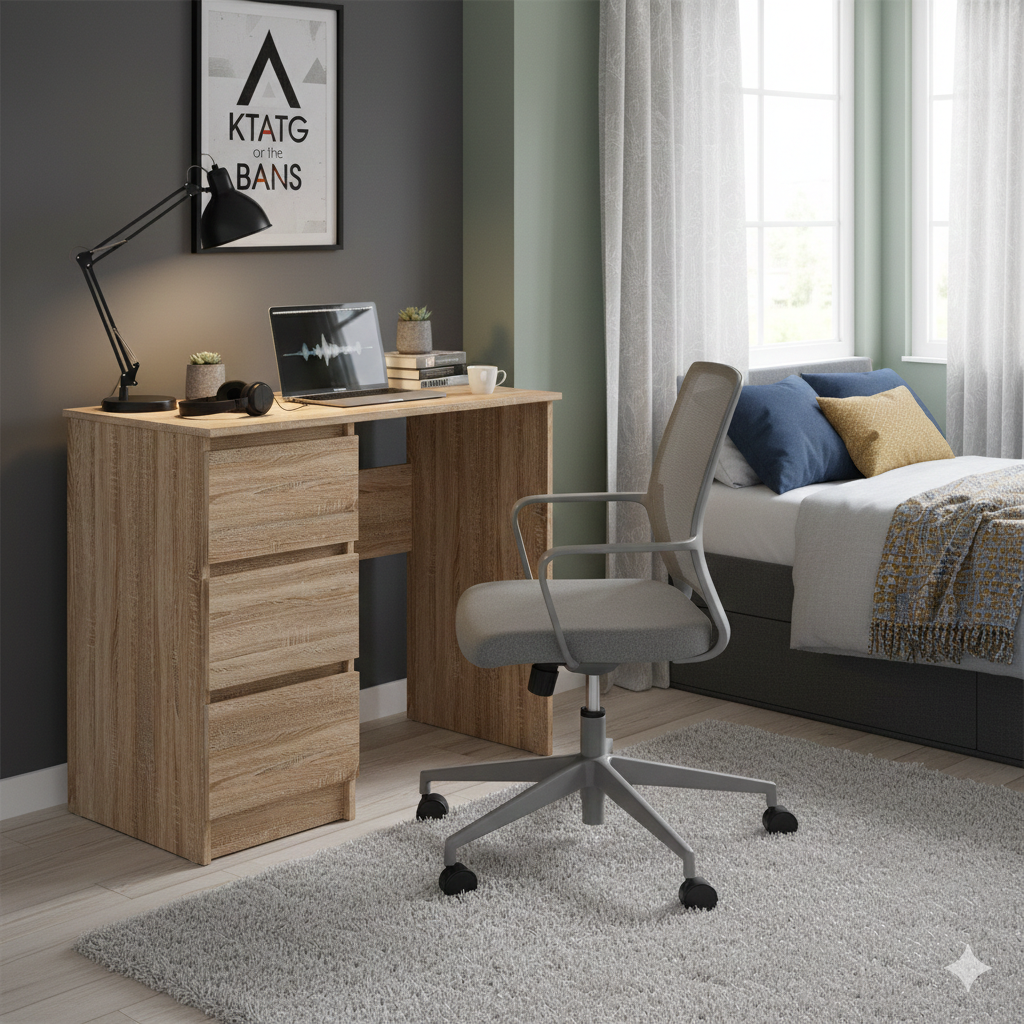 Computer desk Shefa Line Cina Sonoma oak