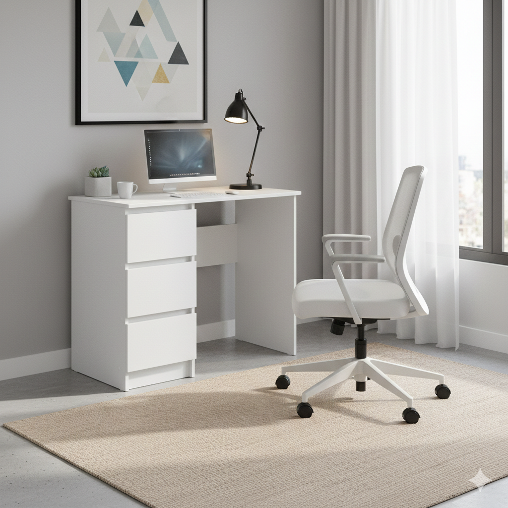 Computer desk Shefa Line Cina White