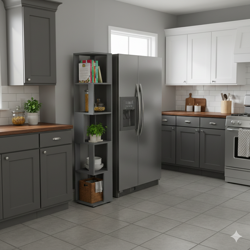 Shelving unit Shefa Line Element-5 Graphite