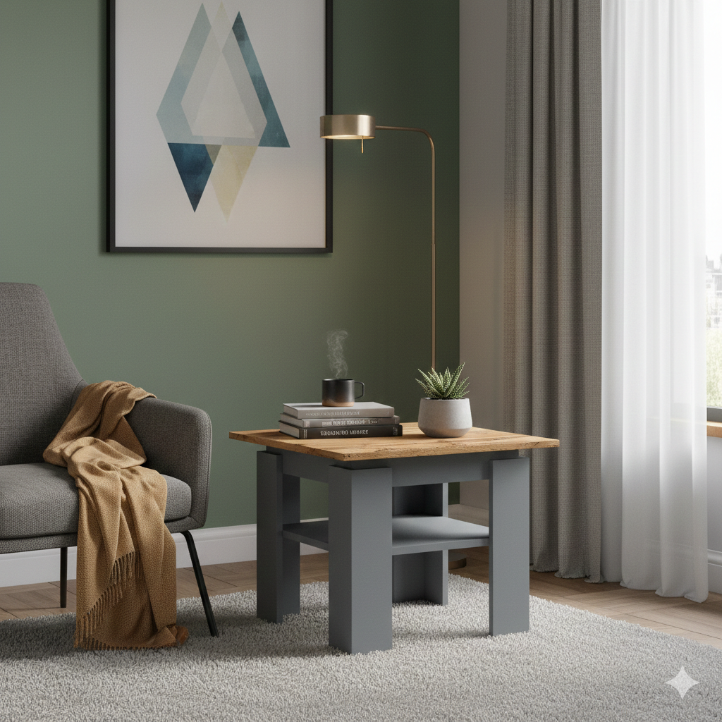 Coffee table Shefa Line Element 550 Oak - Graphite