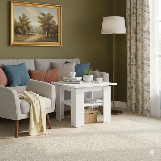 Coffee table Shefa Line Element 550 White