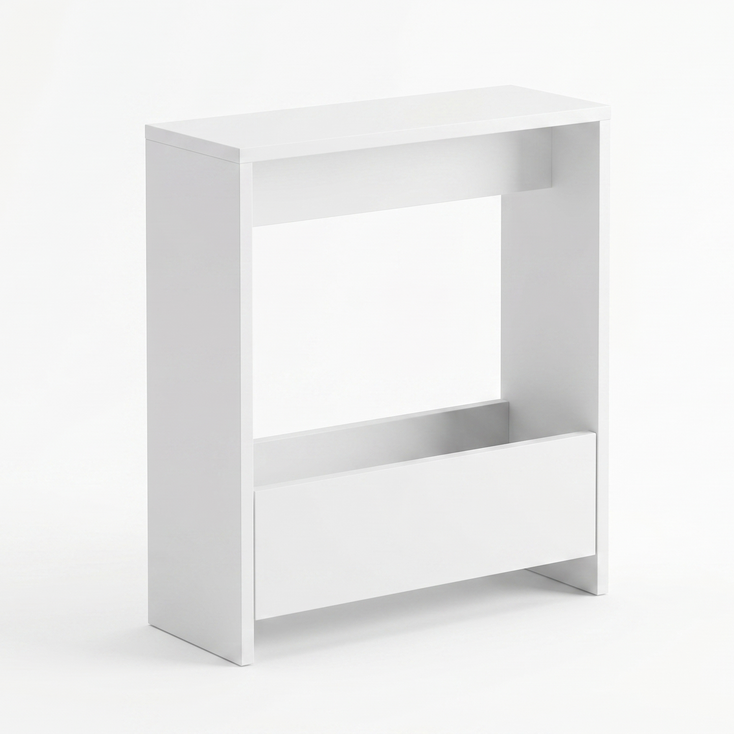 Slim Side Table Shefa Line Focus 55 White