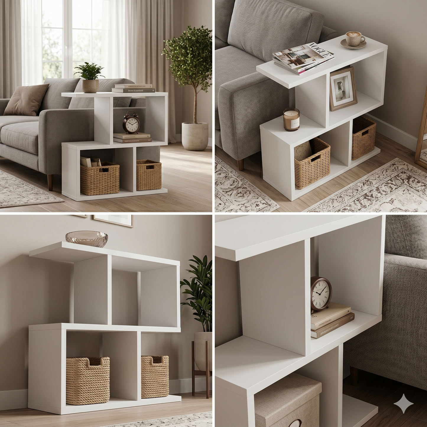 Shelving unit Shefa Line Eden 60 White