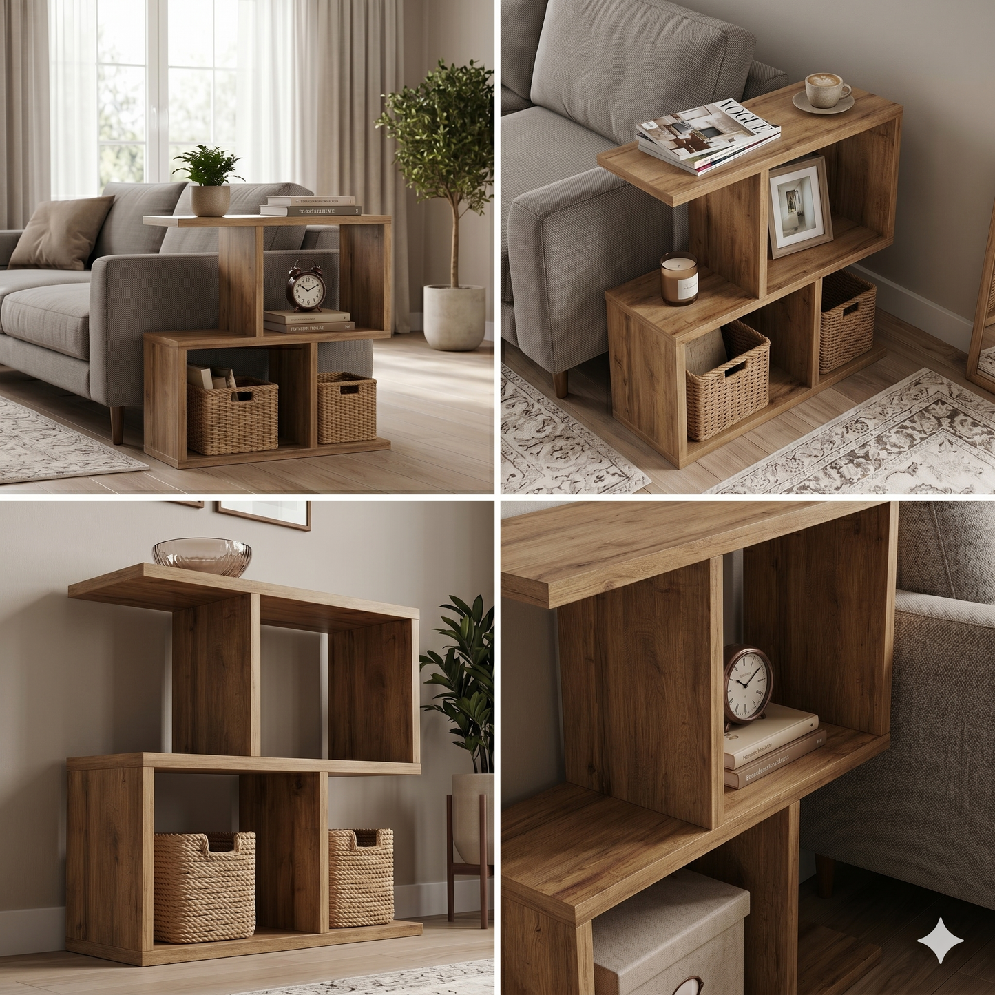 Shelving unit Shefa Line Eden 60 Wotan Oak