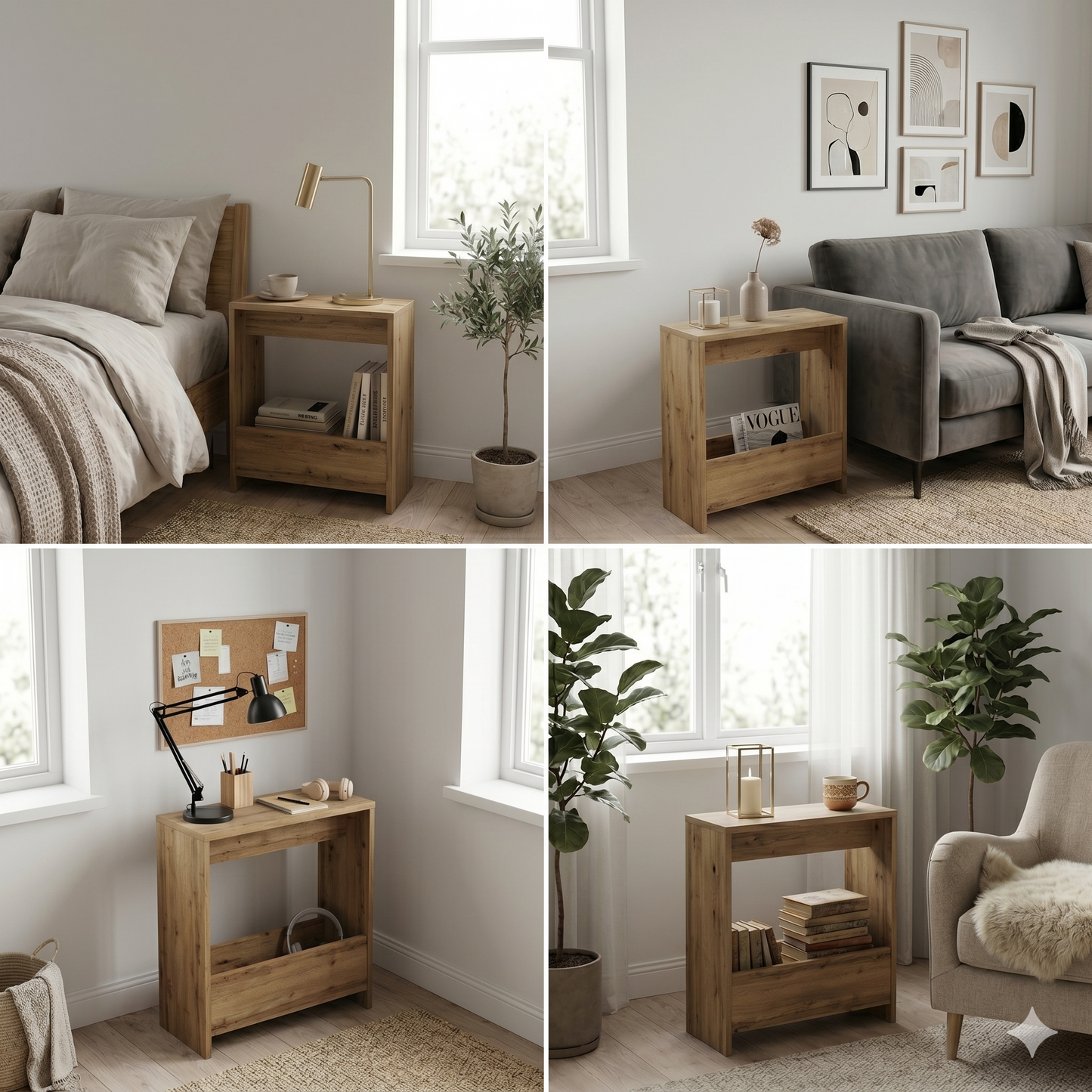 Slim Side Table Shefa Line Focus 55 Wotan Oak