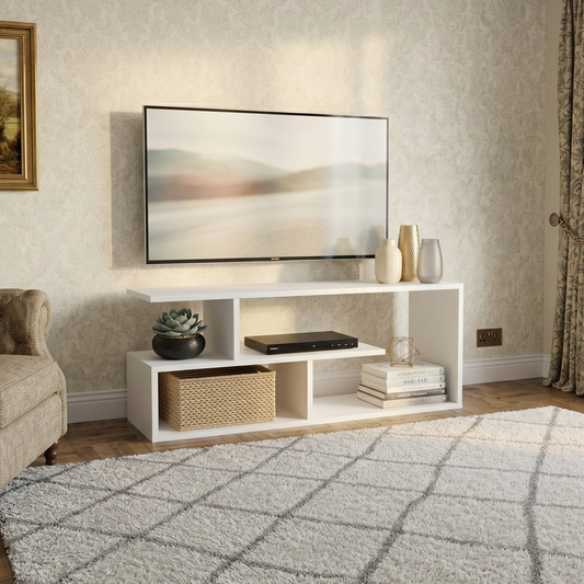 TV Shelving unit Shefa Line Eden 100 White