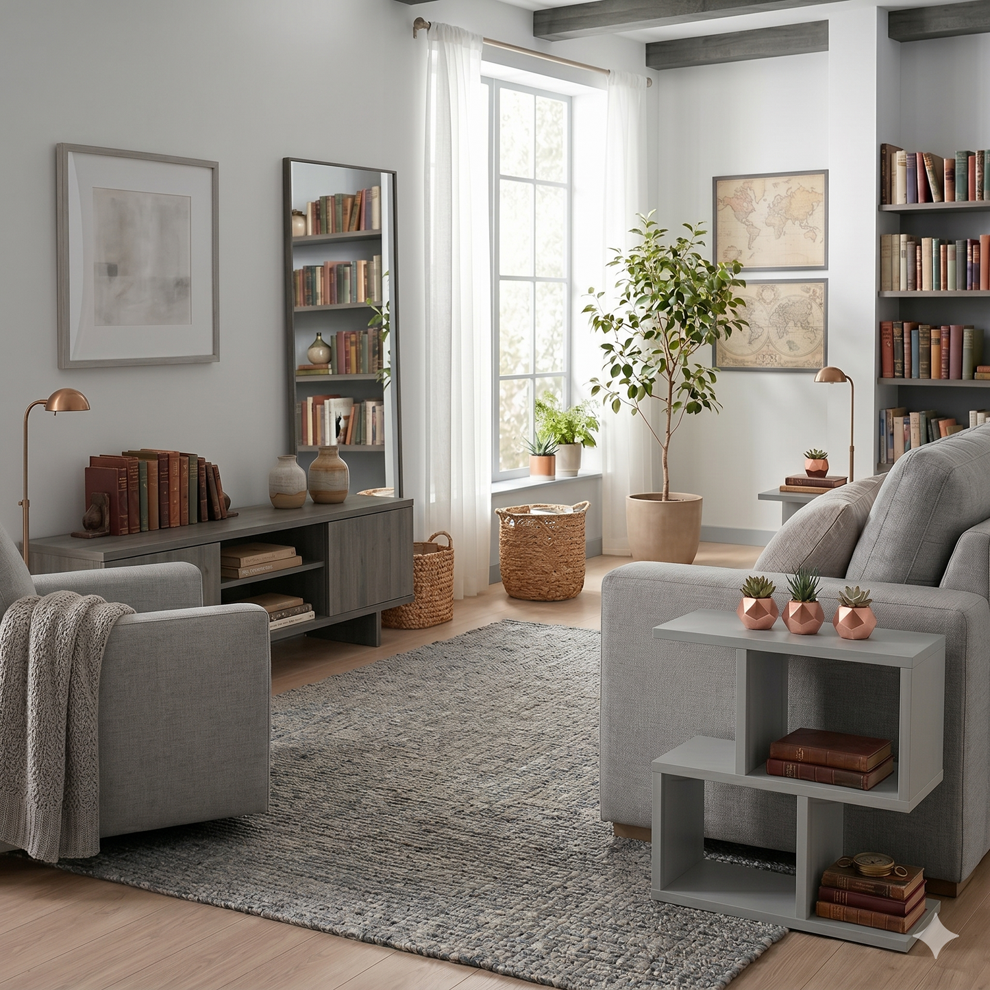 Shelving unit Shefa Line Eden 60 Grey