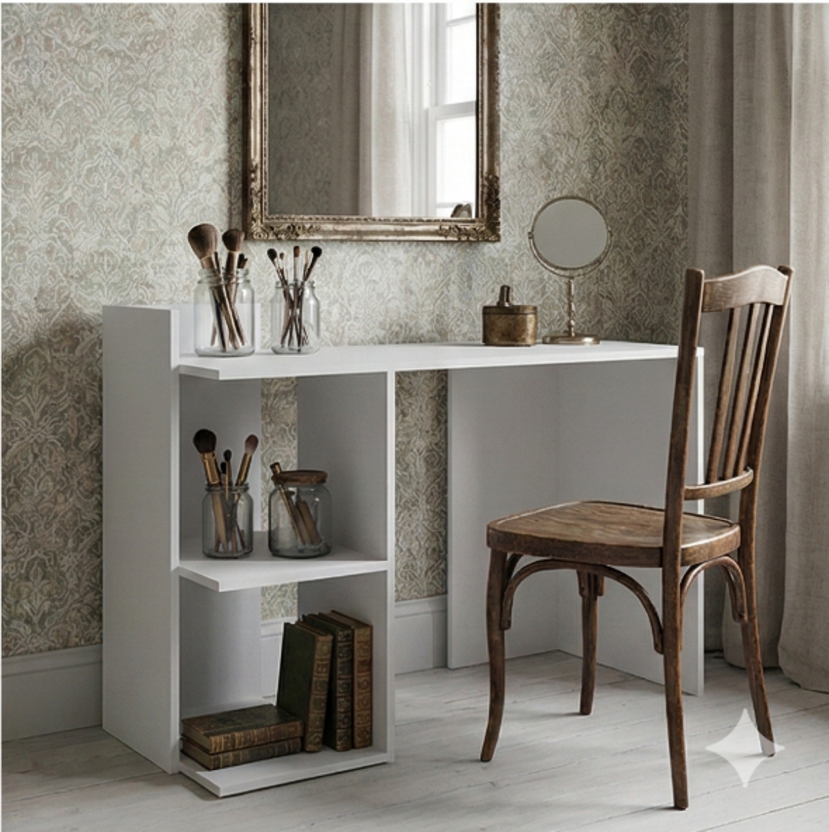 Computer Desk Shefa Line Iris White