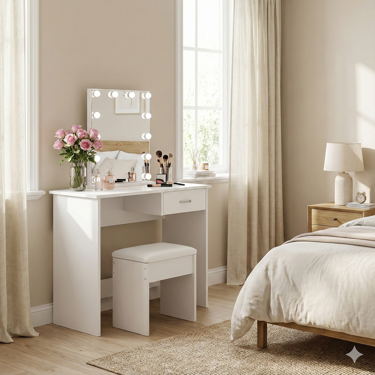 Shefa Line Nano Computer desk White, 90x40 cm