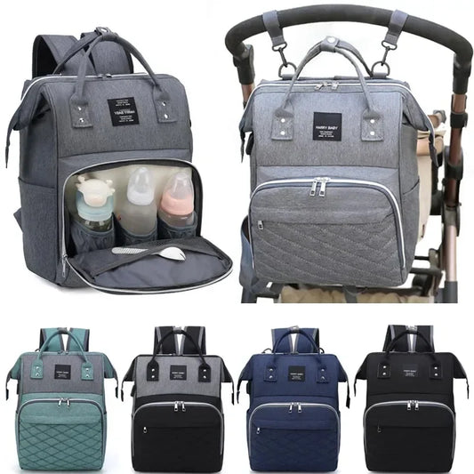 Shefa Kids Travel Backpack and Stroller Organizer – Large Baby Nappy Changing Bag For Moms with USB phone charging