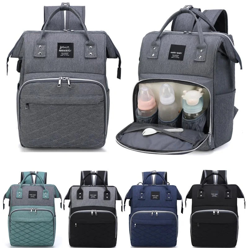 Shefa Kids Travel Backpack and Stroller Organizer – Large Baby Nappy Changing Bag For Moms with USB phone charging
