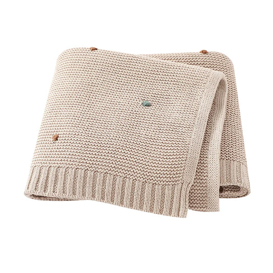 Shefa Kids Premium Baby Blanket 90x70cm Knitted Ultra-Soft Cotton