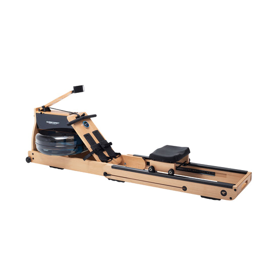 Wooden water rower WP 5000 with Kinomap, incl. Heart rate receiver