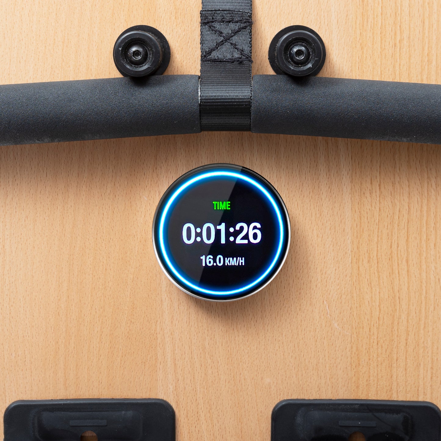 Wooden water rower WP 5000 with Kinomap, incl. Heart rate receiver